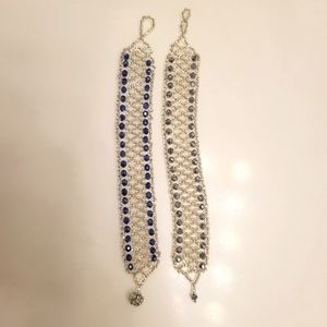 Two beaded handmade bracelets
